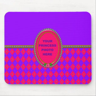 Princess Argyle Photo Mouse Pad