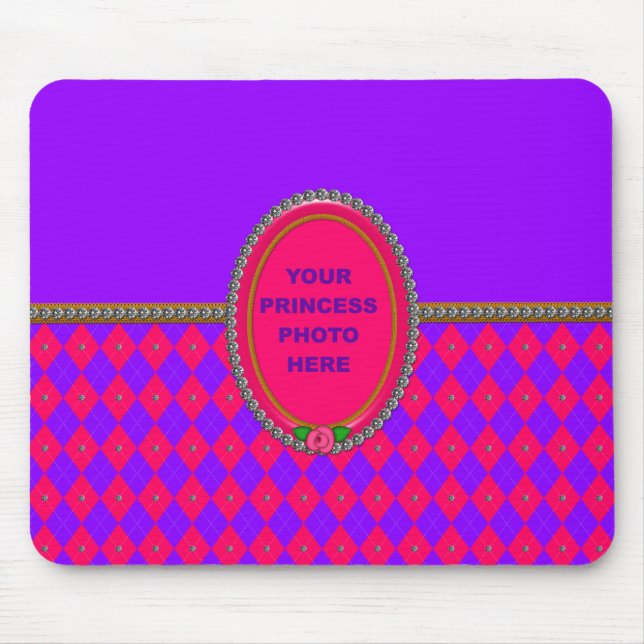 Princess Argyle Photo Mouse Pad (Front)