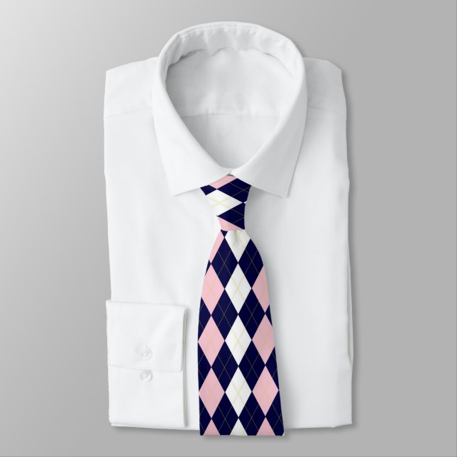 Princess Argyle Tie (Tied)