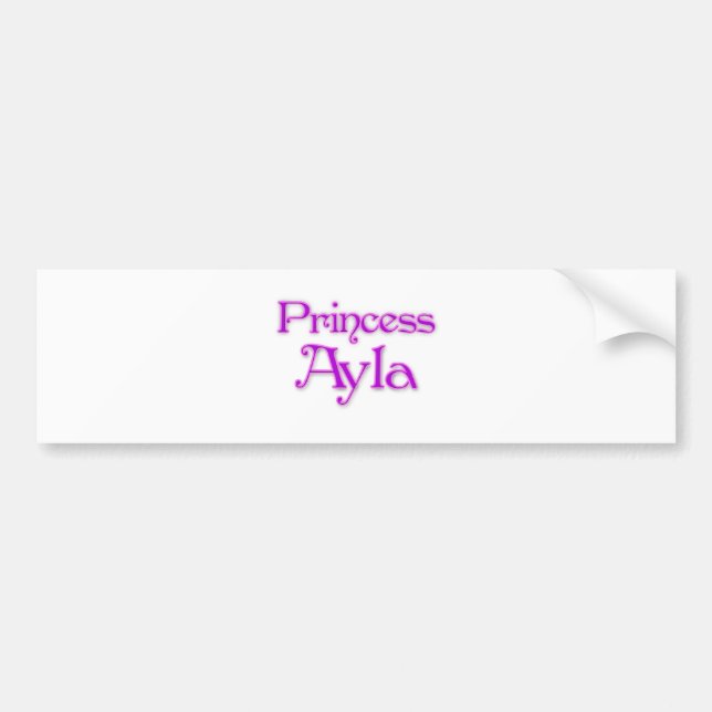 Princess Ayla Bumper Sticker (Front)