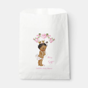 Princess Baby Shower Girl White Pink Ethnic Favour Bags