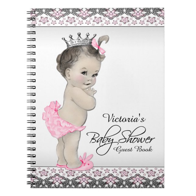 Princess Baby Shower Guest Book (Front)
