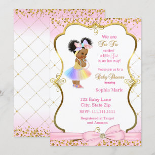 Princess baby shower invitation