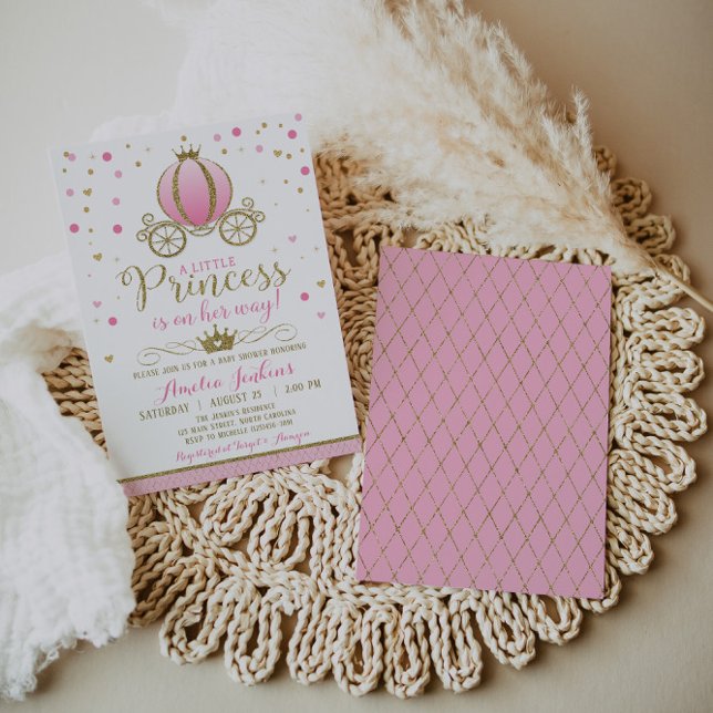 Princess Baby Shower Invitation (Creator Uploaded)