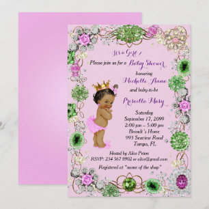 Princess Baby Shower Invitation, Little Princess. Invitation