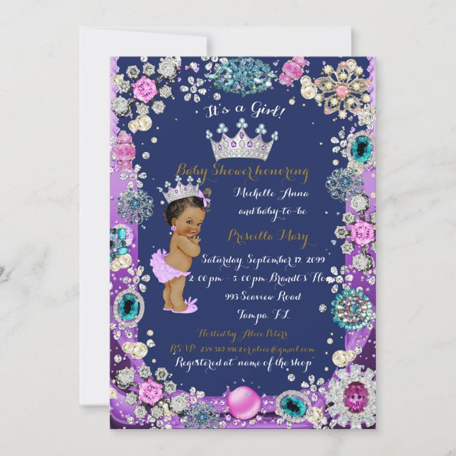 Princess Baby Shower Invitation, Little Princess. Invitation (Front)