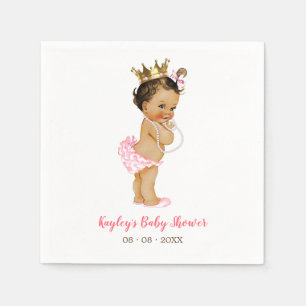 Princess Baby Shower Napkin (Vintage Pink)