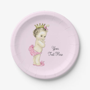 Princess Baby Shower Paper Plate