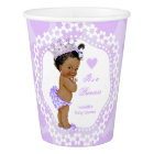 Princess Baby Shower Party Purple Heart Ethnic