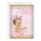 Princess Baby Shower Pink Tutu Gold Tiara Brunette