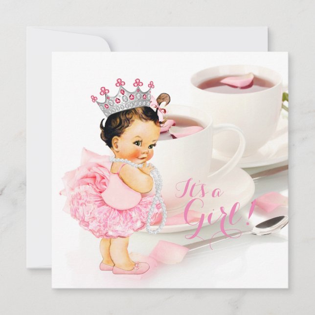 Princess Baby Shower Tea Invitation (Front)