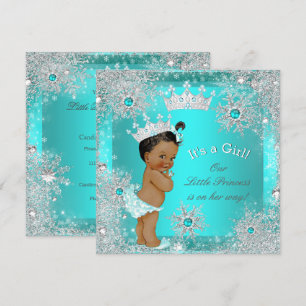 Princess Baby Shower Winter Wonderland Ethnic Invitation