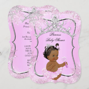 Princess Baby Shower Wonderland Pink Ethnic Invitation