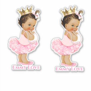 Princess Ballerina Baby Girl Pink Tutu Gold Crown