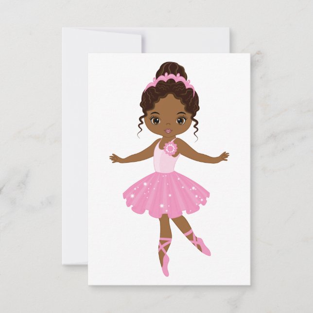 Princess Ballerina Invitation (Front)