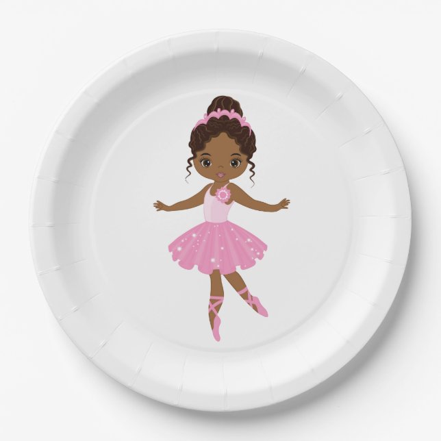 Princess Ballerina Party Plates (Front)