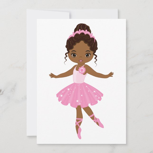 Princess Ballerina Thank You Card (Front)