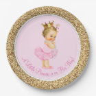 Princess Ballerina Tutu Pink Gold Baby Shower