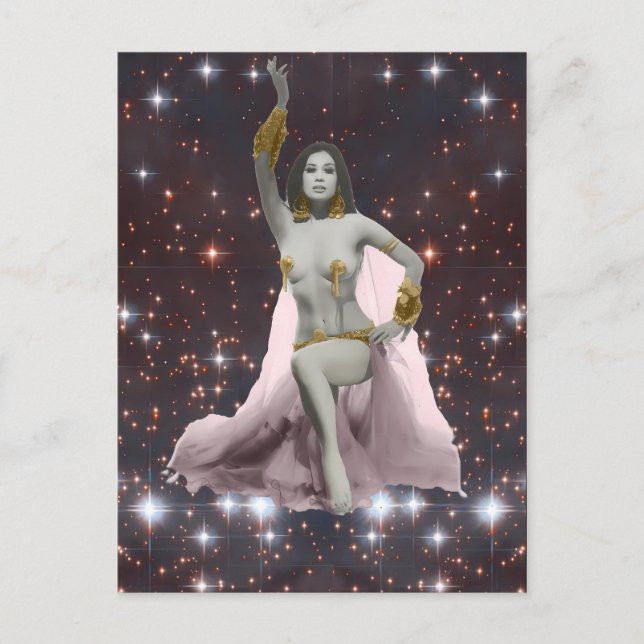 Princess Banu, Cosmic Belly Dancer Postcard (Front)