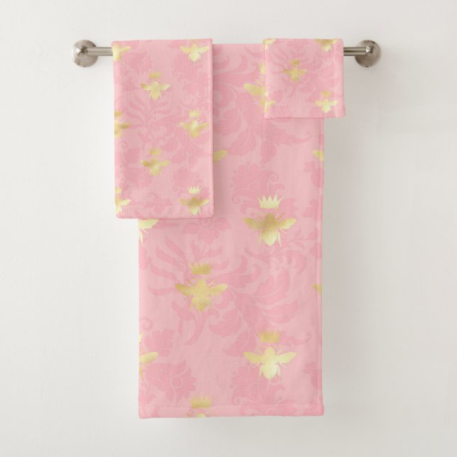 Princess Bee Series Design #4  Bath Towel Set (Insitu)