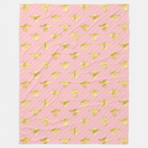 Princess Bee Series Design #7  Fleece Blanket
