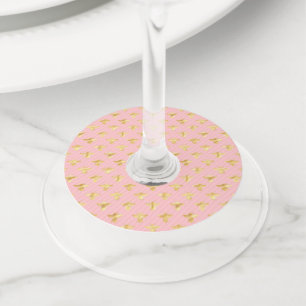 Princess Bee Series Design #7 Wine Glass Tag