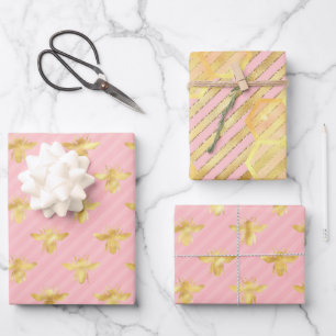 Princess Bee Series Design #7 Wrapping Paper Sheet