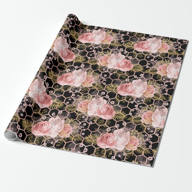 Princess Bee Series Design 8 Wrapping Paper (Unrolled)