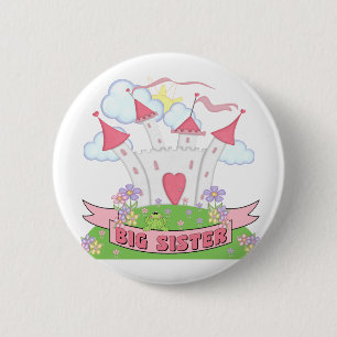 PRINCESS BIG SISTER 6 CM ROUND BADGE