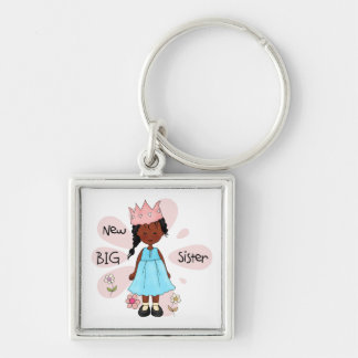Princess Big Sister African American Key Ring