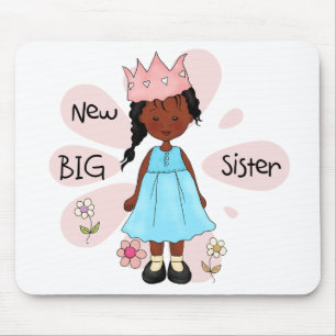 Princess Big Sister African American Mouse Mat