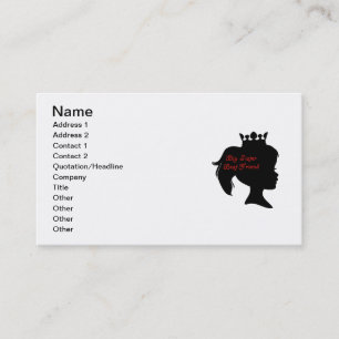 Princess Big Sister Best Friend Business Card