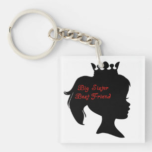 Princess Big Sister Best Friend Key Ring
