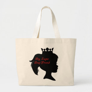 Princess Big Sister Best Friend Large Tote Bag
