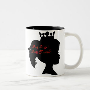 Princess Big Sister Best Friend Two-Tone Coffee Mug