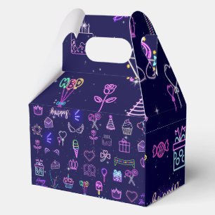 Princess Birthday Cake Favor Boxes