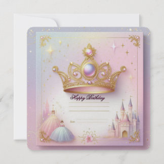 Princess Birthday Card