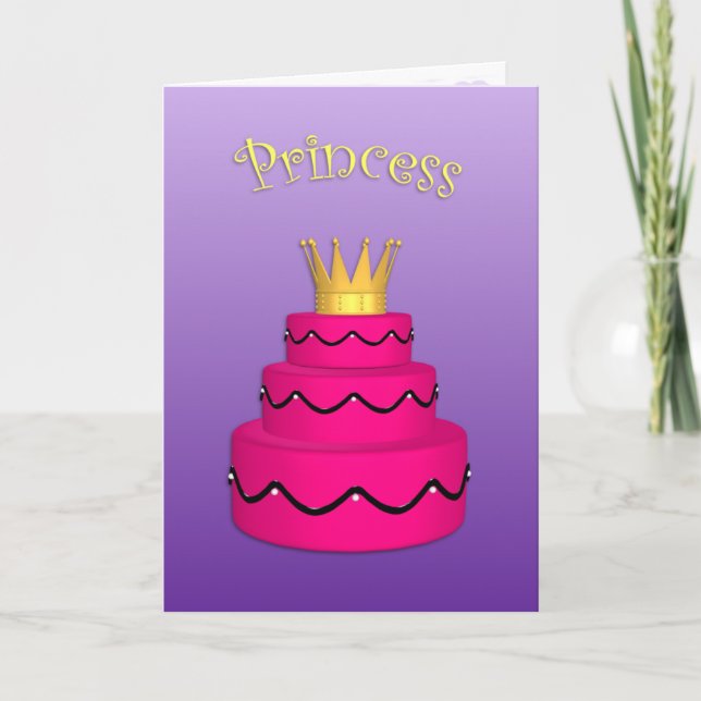 Princess Birthday Card (Front)