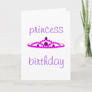 princess birthday card
