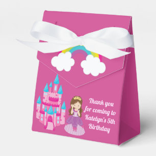 Princess Birthday Cute Custom Pink Party Favour Box