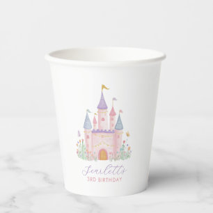 Princess Birthday Enchanted Castle Girls Party Paper Cups