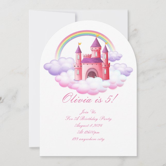 PRINCESS BIRTHDAY INVITATION (Front)