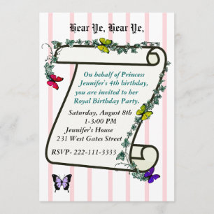 Princess Birthday Invitation