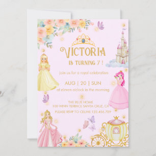 princess birthday Invitation
