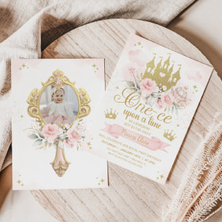 PRINCESS Birthday Invitation 1st Birthday Princess