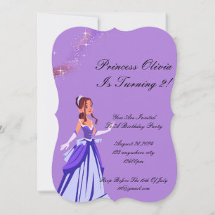 princess birthday invitation for girls