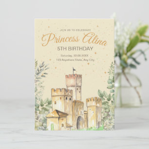 Princess Birthday Invitation Princess Castle Girls