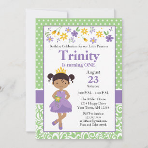 Princess Birthday Invitation, princess party Invit Invitation