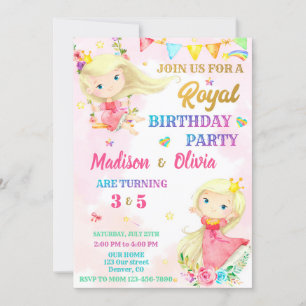 Princess birthday invitation Royal invitation