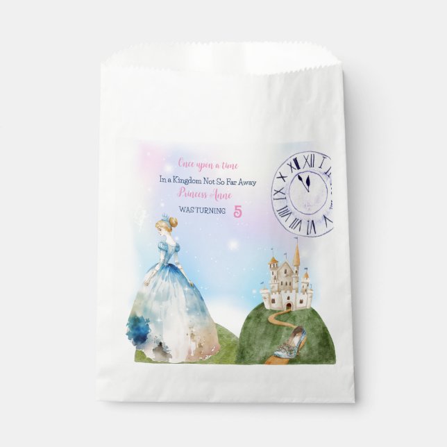 Princess Birthday Kids  Favour Bags (Front)